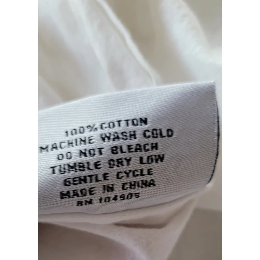 The Texture Collection Pillow‎ Sham White 100% Cotton Textured 23.5 x 17 in